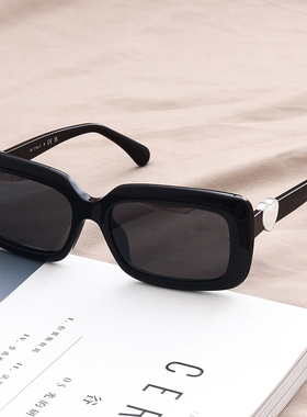 高级感25新款单依纯同款墨镜女CH方框可配度数近视太阳眼镜5520