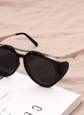 天使之微眼镜 高质 宋佳同款墨镜女豹纹色个性潮牌太阳眼镜SLM137