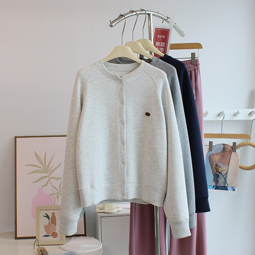 空气棉短款运动休闲外套棒球服女