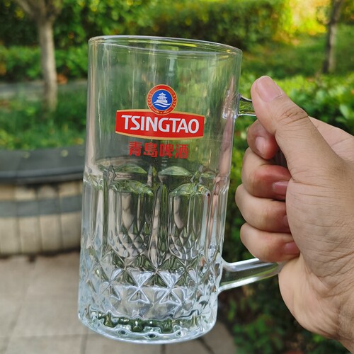 青岛啤酒杯专用定制LOGO啤酒节用