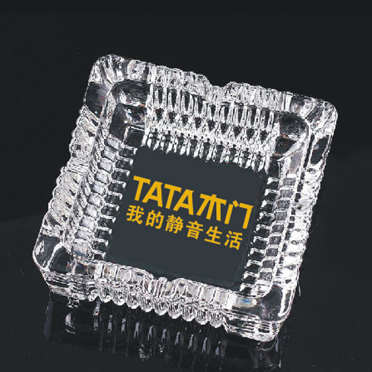 玻璃烟灰缸定制LOGO订做小礼品