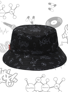 PANIC39 X S-SEDUCE 2017AW 食钓双面戴渔夫帽 hiphop 字母嘻哈帽