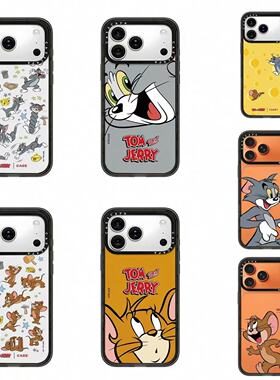 CASE联名猫和老鼠汤姆杰瑞适用17promax手机壳iPhone16pro苹果15plusMagSafe磁吸14p亚克力C家13潮流12INS11