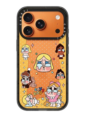 CASE联名环绕哭娃头像适用17promax手机壳iPhone16pro苹果15plusMagSafe磁吸14p透明C家13可爱12潮流11简约