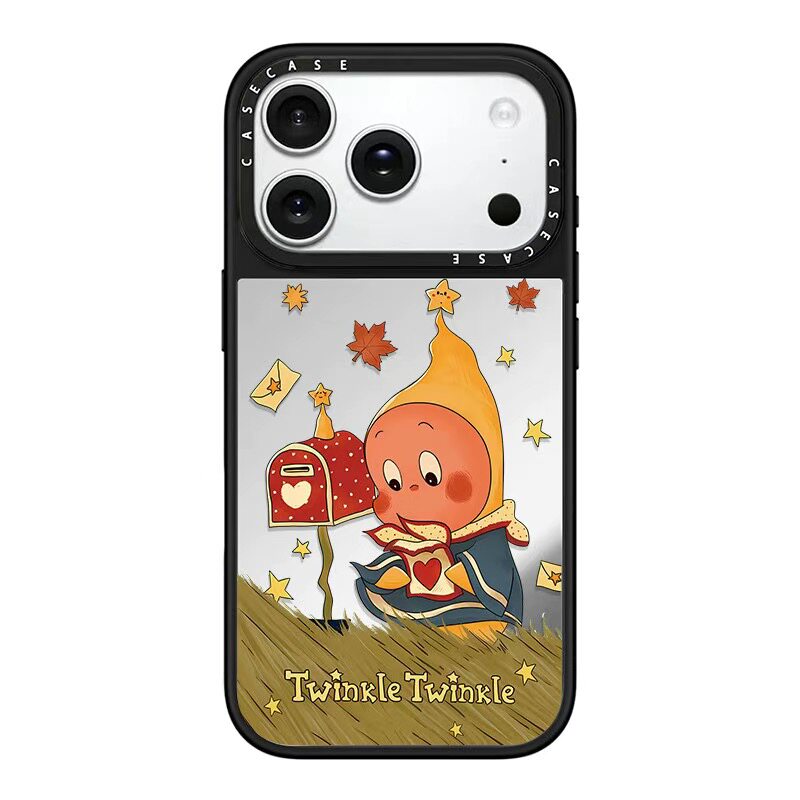 CASE联名星星人枫叶信封适用17promax手机壳iPhone16pro苹果15plusMagSafe磁吸14p镜面C家13潮流12可爱简约11