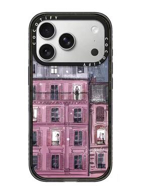 CASE联名冬日温馨小屋适用17promax手机壳iPhone16pro苹果15plusMagSafe磁吸14p亚克力C家13潮流12INS风简约