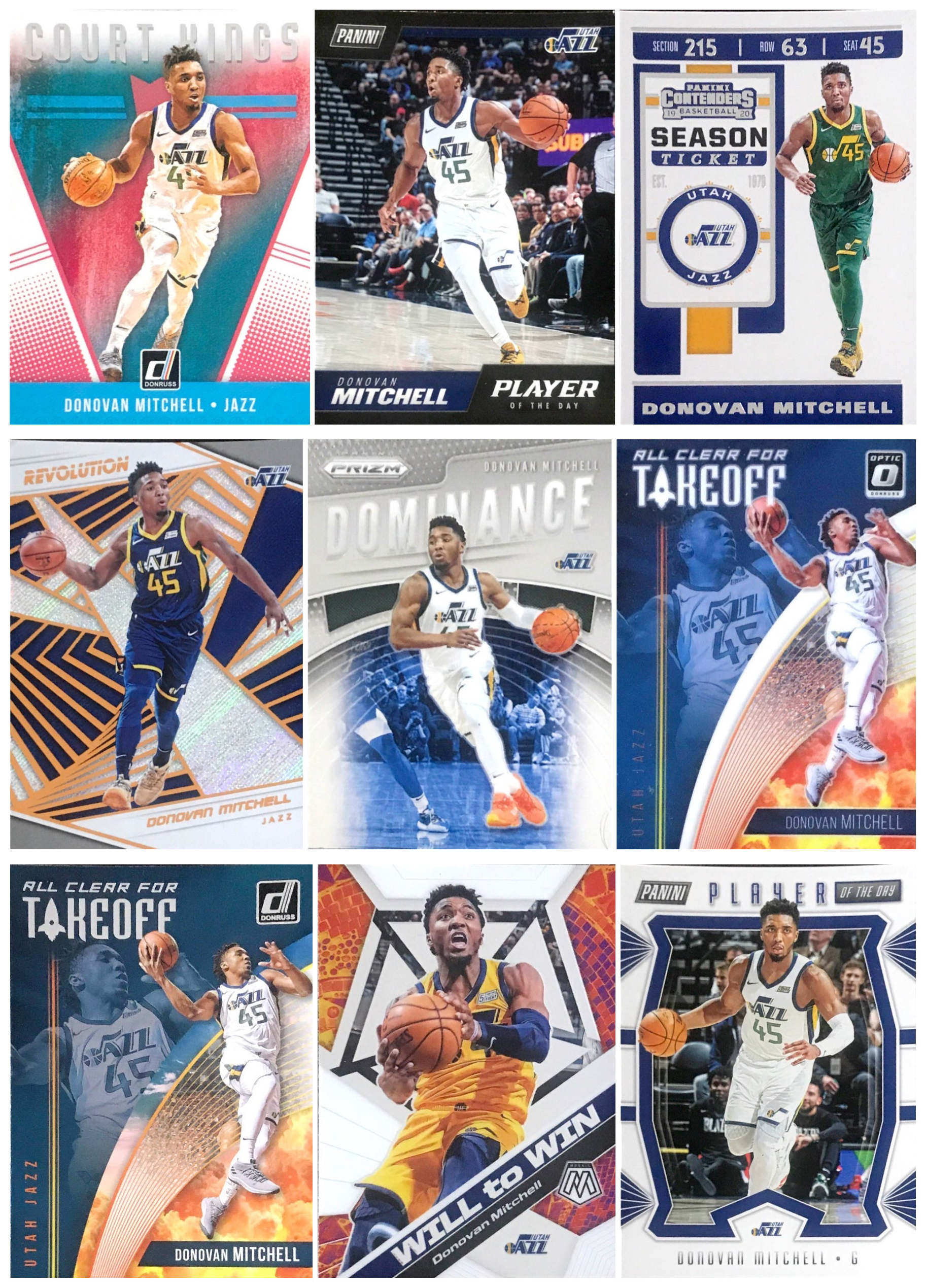 NBA正版多诺万米切尔球星卡图片