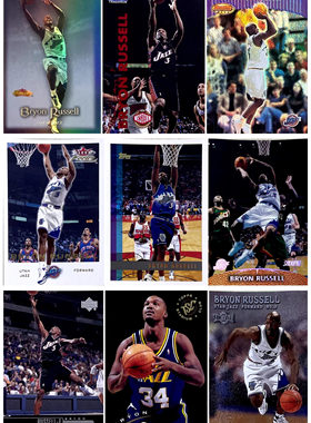 【iR】NBA球星卡 Topps UD 拜伦 拉塞尔 Bryon Russell 普特卡