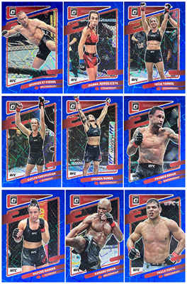 UFC正版蓝镭射综合格斗球星卡