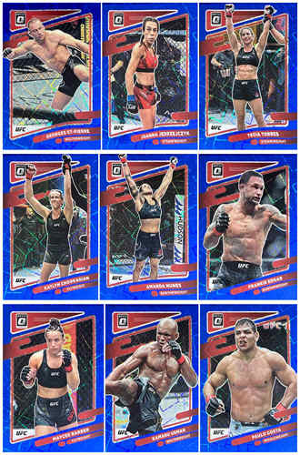 UFC正版蓝镭射综合格斗球星卡