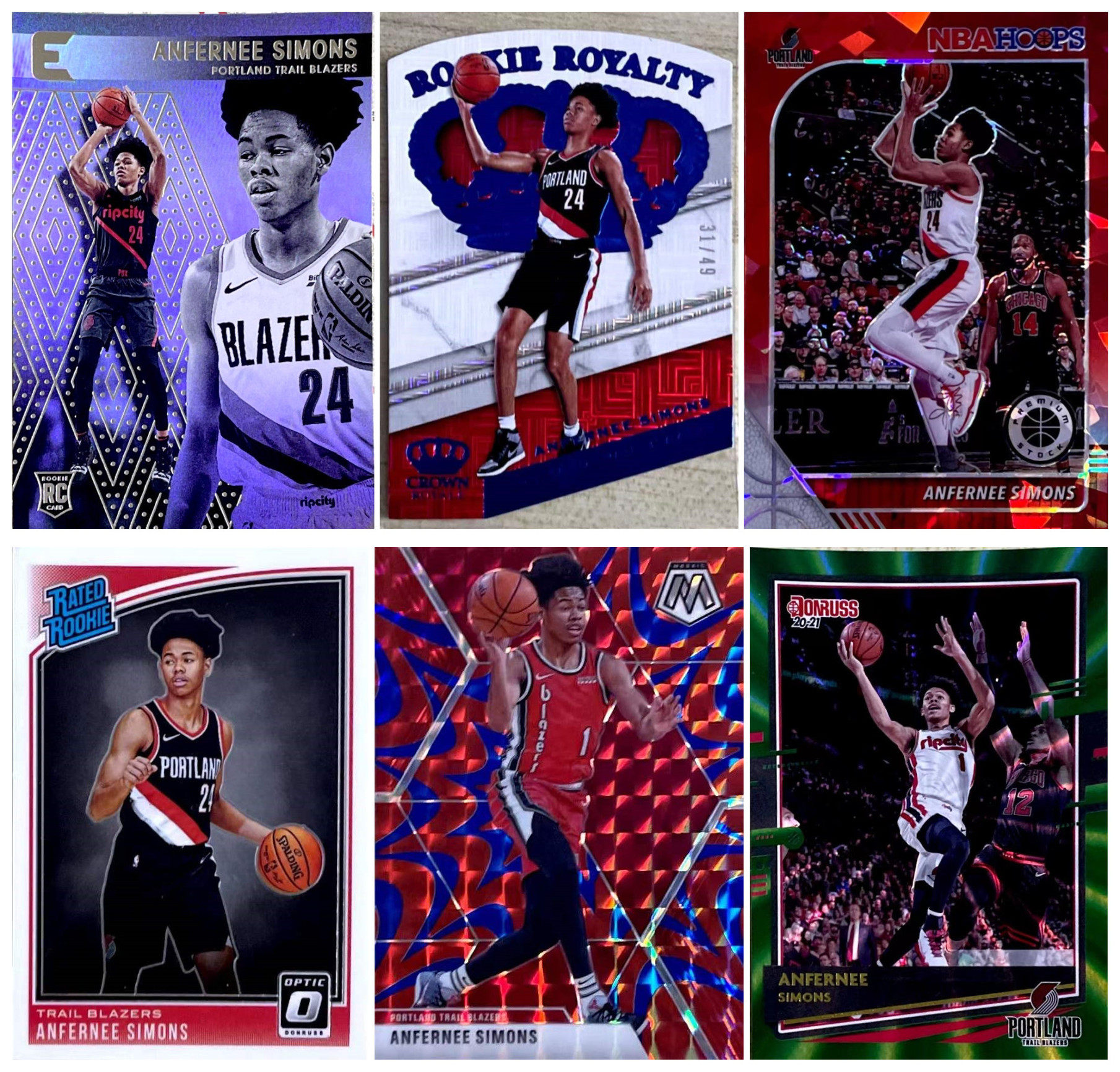 【ir】nba球星卡 panini 安芬尼 西蒙斯 anfernee simons 新秀卡