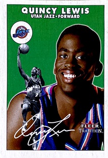 【iR】NBA球星卡 Fleer 昆西 刘易斯 Quincy Lewis 爵士 普特卡