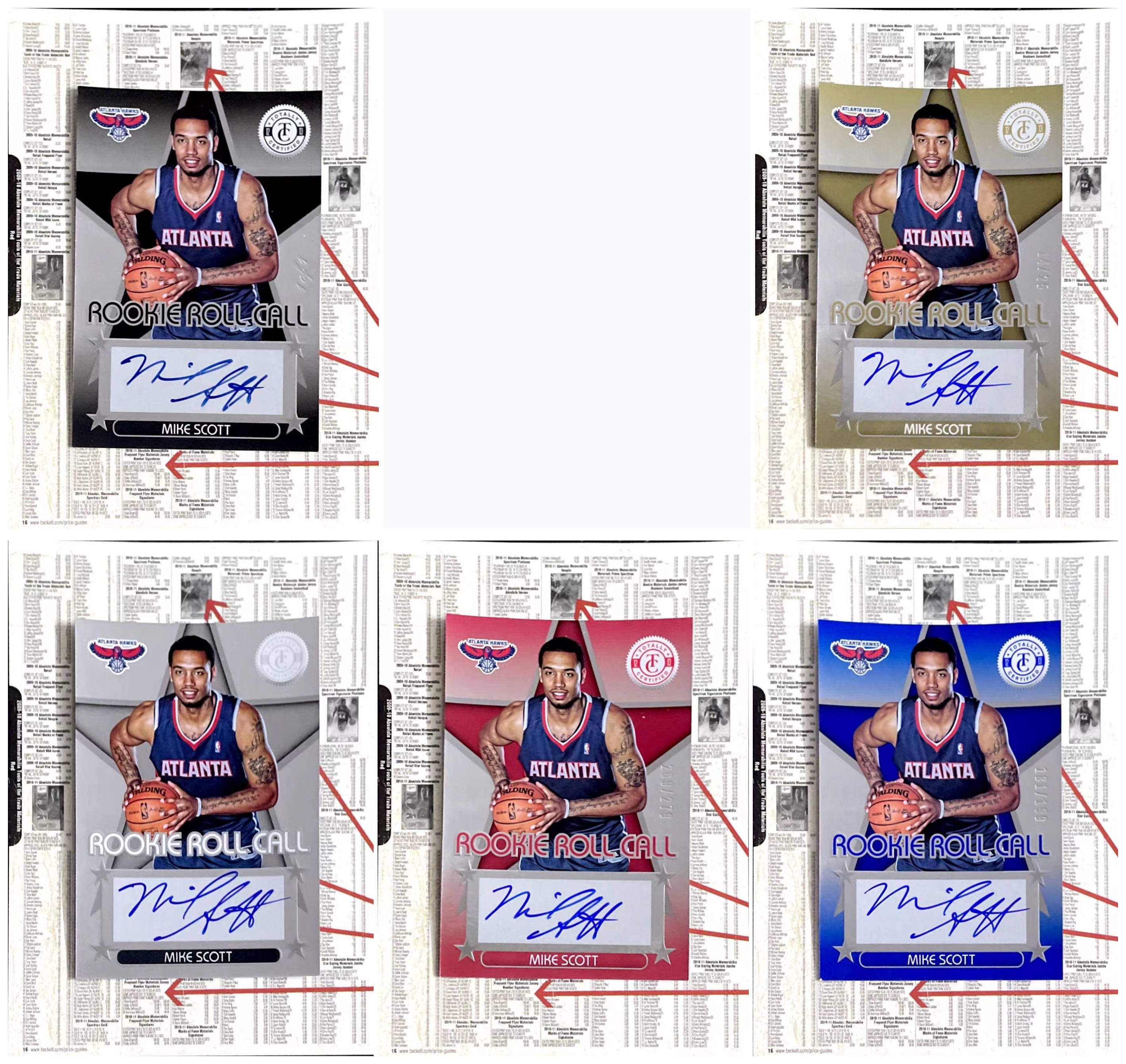 【iR】NBA球星卡 Panini 迈克 斯科特 Mike Scott 限量新秀签字卡