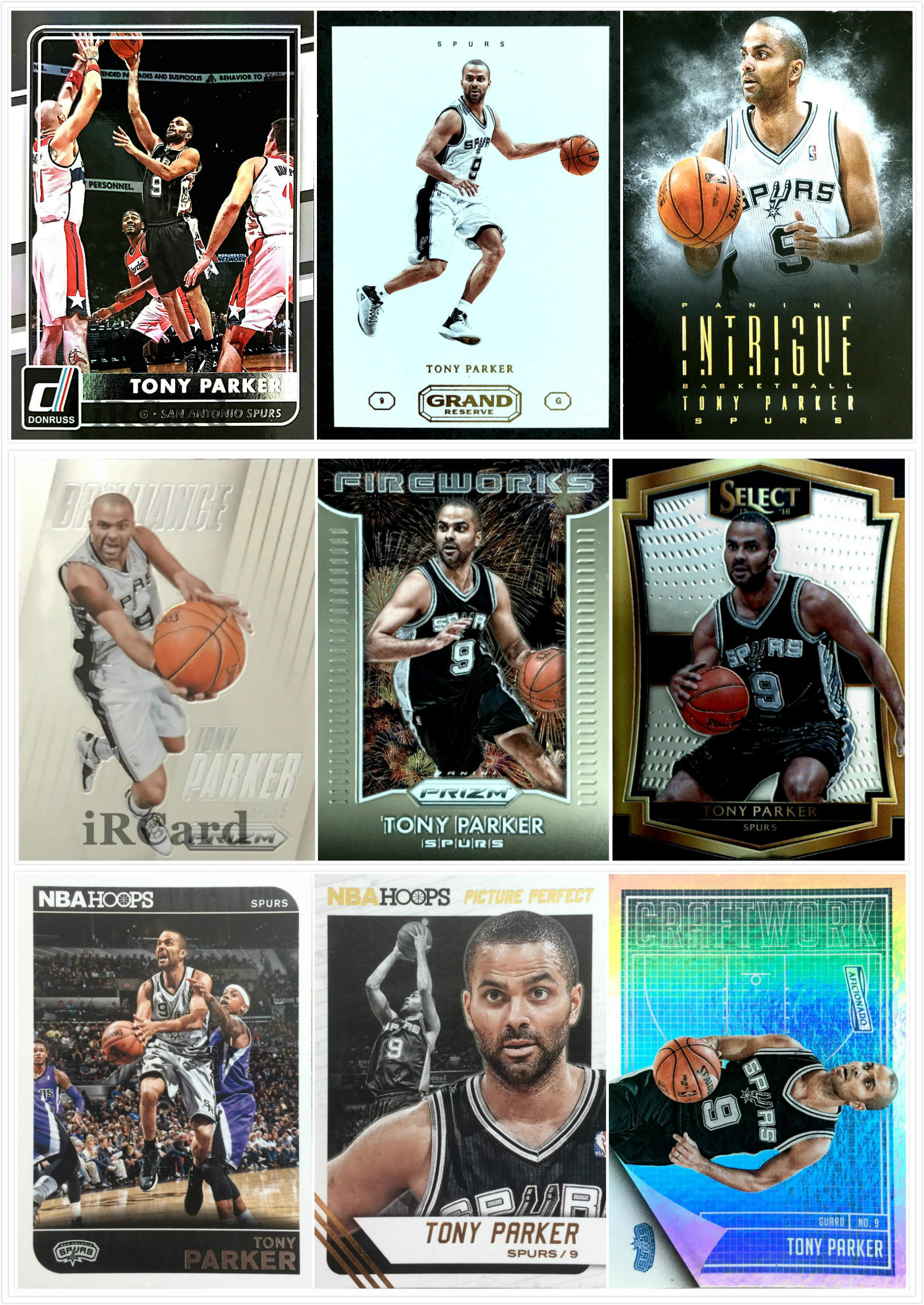 NBA正版托尼帕克经典球星卡