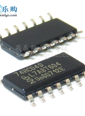 74HC04 74HC04D SOP14 贴片 NXP 六反相驱动器 逻辑芯片 原装进口