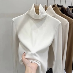 Women winter top turtleneck fashion shirt sweater ladies2023