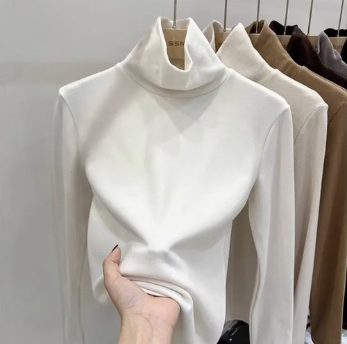 Women winter top turtleneck fashion shirt sweater ladies2023