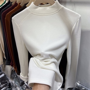 turtleneck winter tip women thermal half fashion shirt layer
