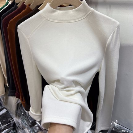 women layer half turtleneck winter tip fashion thermal shirt