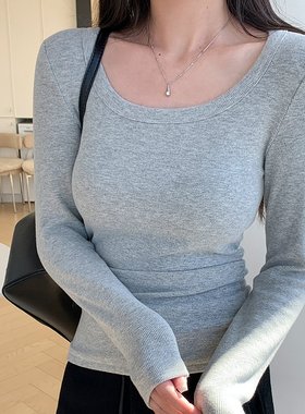 women top fashion knit winter inner base layer tight elastic