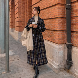 现货！2021冬季新款格子呢大衣外套202-2312-P175控258，女装毛呢外套，浙宝206A（原202）