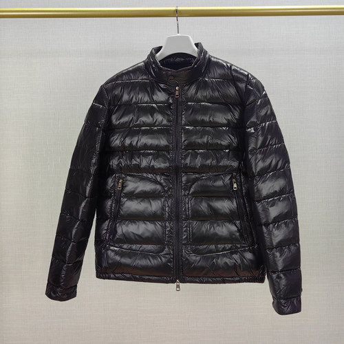 鹭蒙口砦2026新款羽绒服男士短款立领保暖春季白鹅绒机车夹克外套