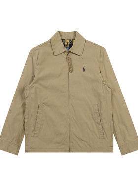 2026新款哈灵顿G4夹克男纯棉衬衫领宽松风琴折美式收腰巴恩风外套