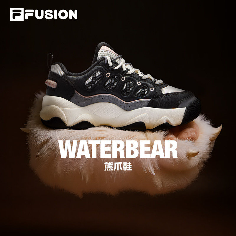 熊爪鞋丨FILA FUSION 斐乐厚底女鞋冬季新款情侣运动鞋轻