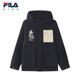 新款 儿童梭织外套2026春季 男大童连帽宽松上衣 KIDS斐乐童装 FILA