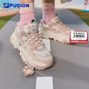 斐乐厚底增高老爹鞋 新款 女鞋 硬糖 运动鞋 FUSION 秋冬加绒鞋 FILA