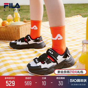 KIDS斐乐童鞋 夏季 儿童凉鞋 FILA 男女大童透气包头玛丽珍沙滩凉鞋