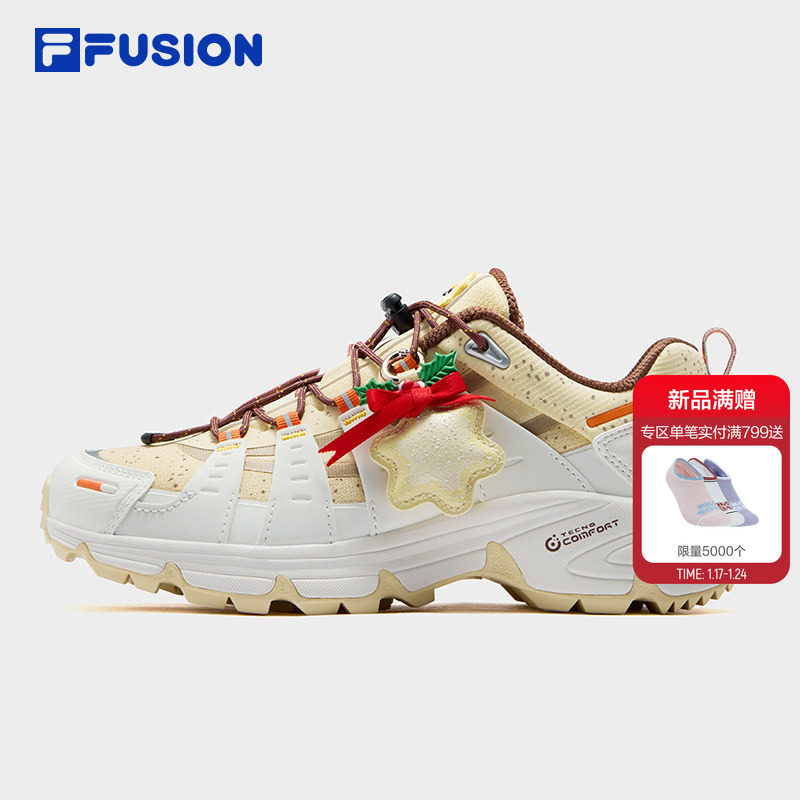 Como X 圣诞版丨FILA FUSION斐乐潮牌情侣运动鞋女鞋休闲鞋男鞋