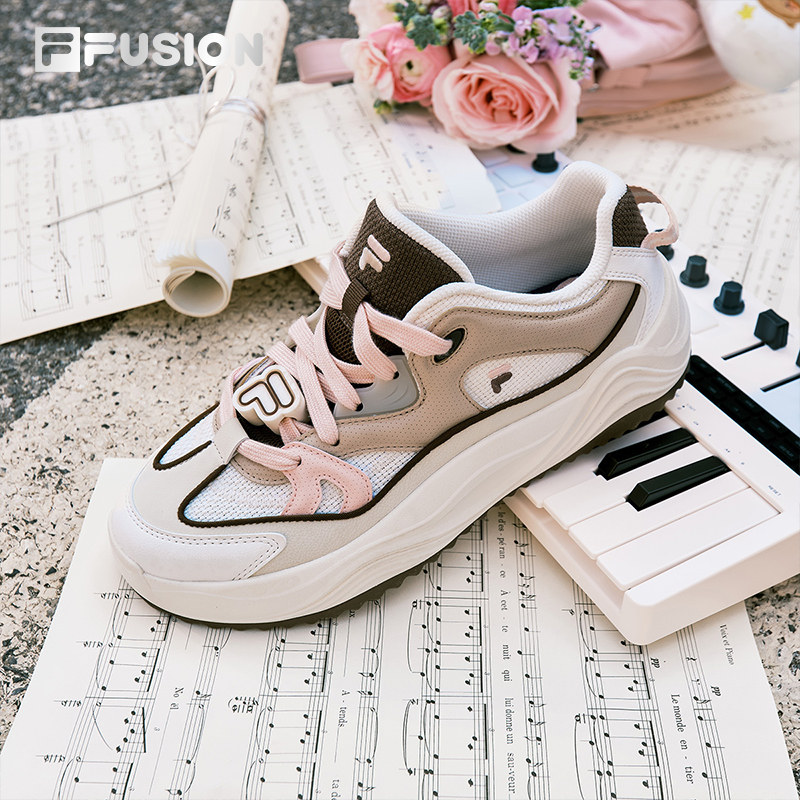 旋律鞋丨FILA FUSION 斐乐潮牌厚底板鞋女鞋2026新款