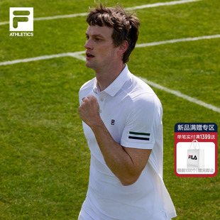 网球运动上衣 FILA斐乐官方男子大满贯polo短袖 POLO衫 2025秋季 新款