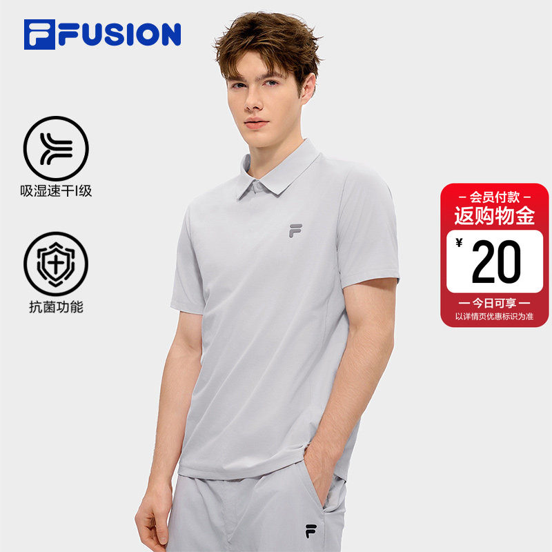 吸湿速干上衣|FILA FUSION斐乐官方男士2026夏新款T