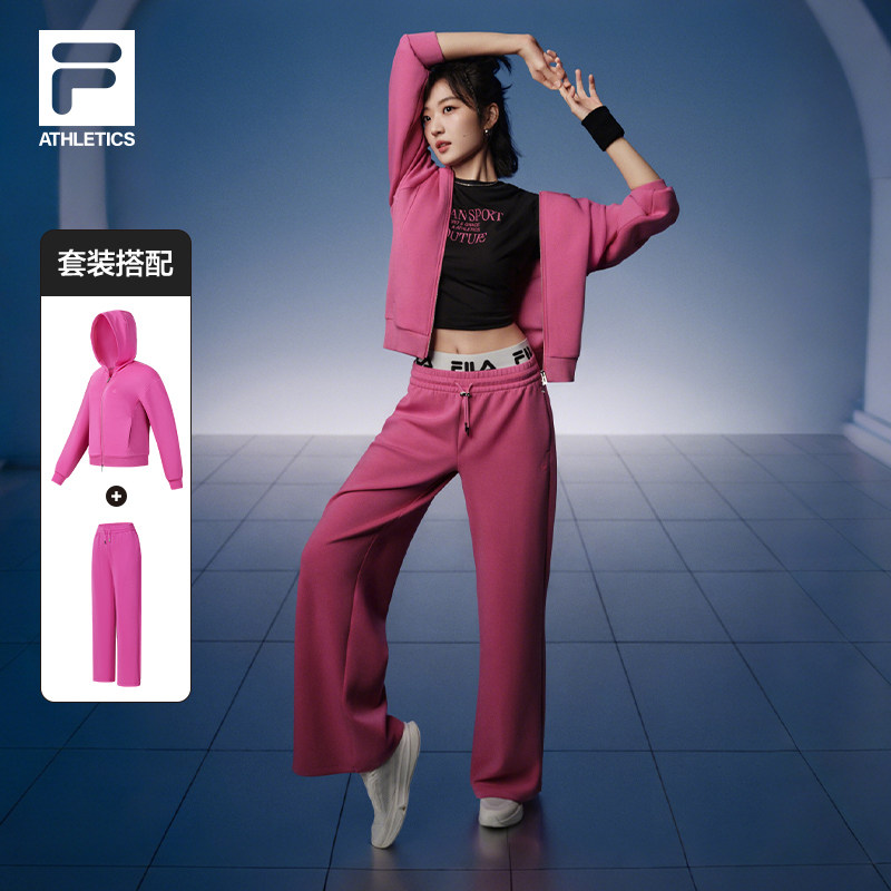 孙千同款FILA AERO SET 斐乐官方运动套装女夏季新款跑