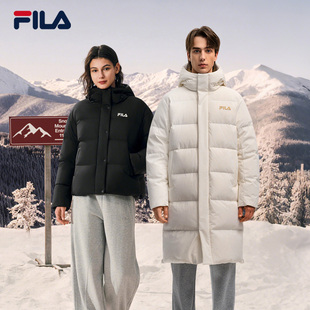 宽松保暖运动外套 面包服长款 FILA斐乐官方情侣羽绒服2025冬季 新款