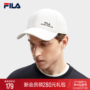 运动帽鸭舌帽遮阳帽 FILA 棒球帽2024春季 斐乐官方情侣款 新款 时尚