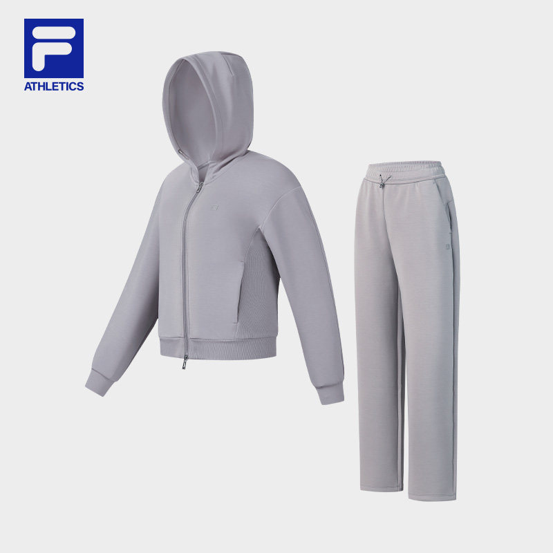 FILA斐乐官方运动套装女2026夏季新款休闲跑步健身外套裤子训练服