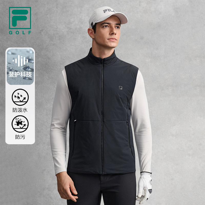FILA 斐乐官方男士棉马甲2026春新款高尔夫运动简约基础上衣外套,运动服/休闲服装,棉马甲,淘宝优惠券,粉丝福利购,淘宝优惠卷
