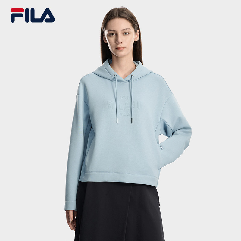 FILA MILANO斐乐连帽卫衣女2026春新款时尚休闲宽松针织长袖上衣,运动服/休闲服装,运动卫衣/套头衫,淘宝优惠券,粉丝福利购,淘宝优惠卷