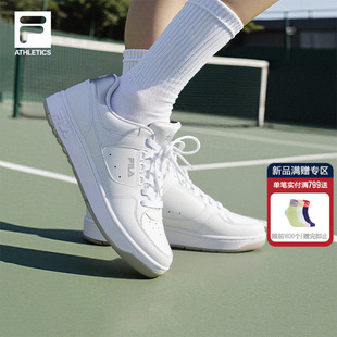 FILA 斐乐官方女圆盾板鞋秋季新款网球生活透气鞋子运动鞋休闲鞋