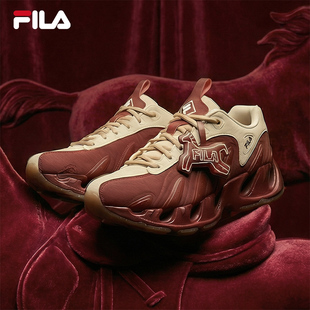 V头鞋|易烊千玺同款FILA VETTA斐乐男鞋老爹鞋新年红色运动女鞋