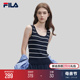 休闲修身 条纹毛织背心 FILA 时尚 Emerald斐乐女子编织衫 2024夏新款