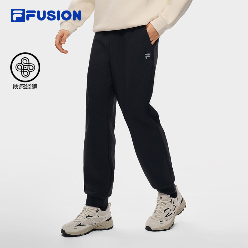 FILA FUSION斐乐潮牌针织长裤26冬季新款男基础裤子休闲裤运动裤