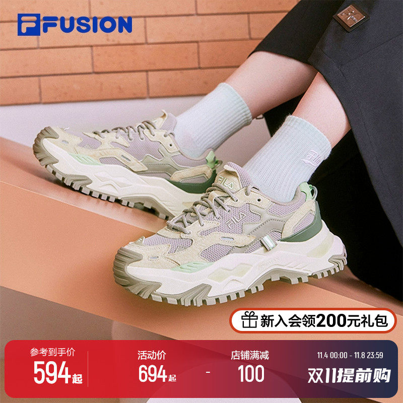 FILA FUSION 斐乐潮牌女鞋厚底BIANCO硬糖鞋老爹鞋休闲鞋运动鞋女怎么样,好用不?