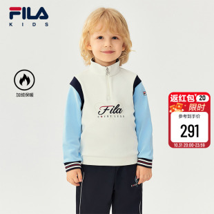 新款 男小童卫衣2025冬季 儿童加绒保暖运动上衣 KIDS斐乐童装 FILA