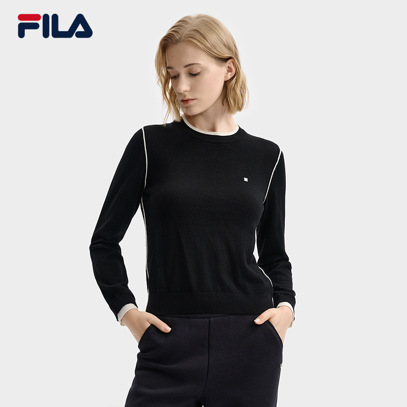 FILA斐乐官方编织衫上衣女基础