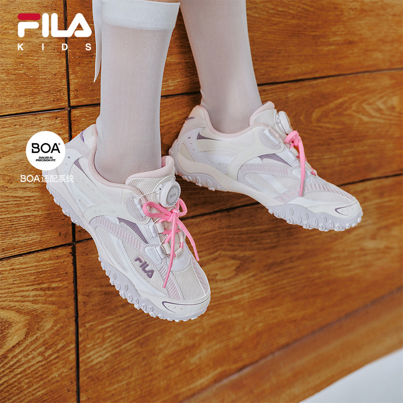 斐乐儿童维斯帕丨FILA KIDS芭蕾德训鞋秋新款男女童复古运动