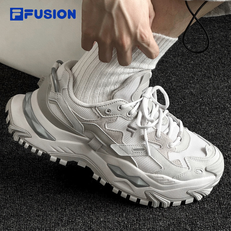 FILA FUSION 斐乐硬糖男鞋厚底增高鞋新款老爹鞋男士休闲运动鞋子
